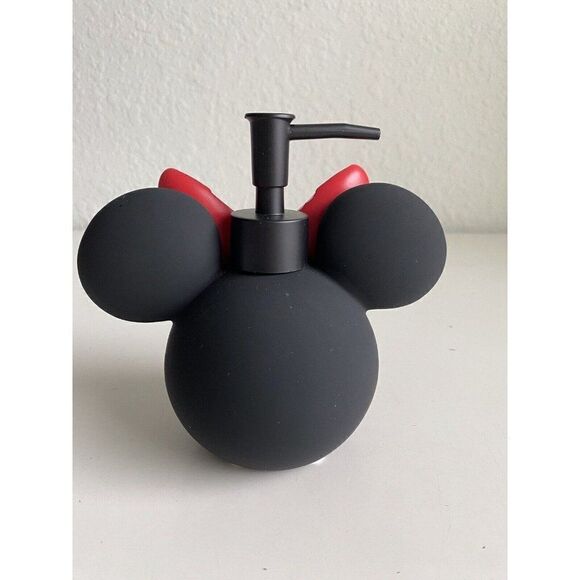 DISNEY Minnie MOUSE SOAP Lotion DISPENSER With PUMP Red Bow Polkadots NEW - Picture 5 of 10